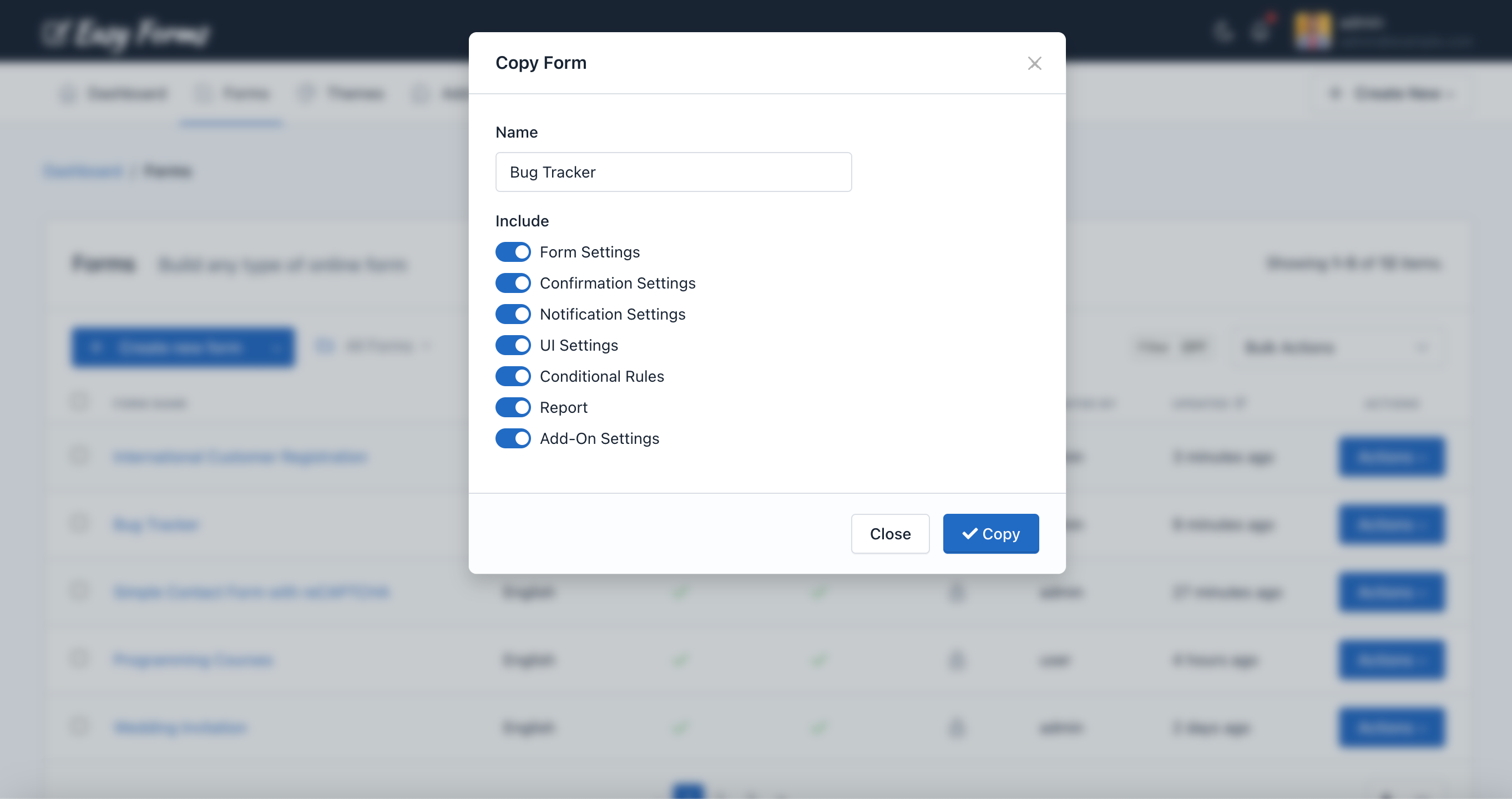 Jazz Forms - Form Manager